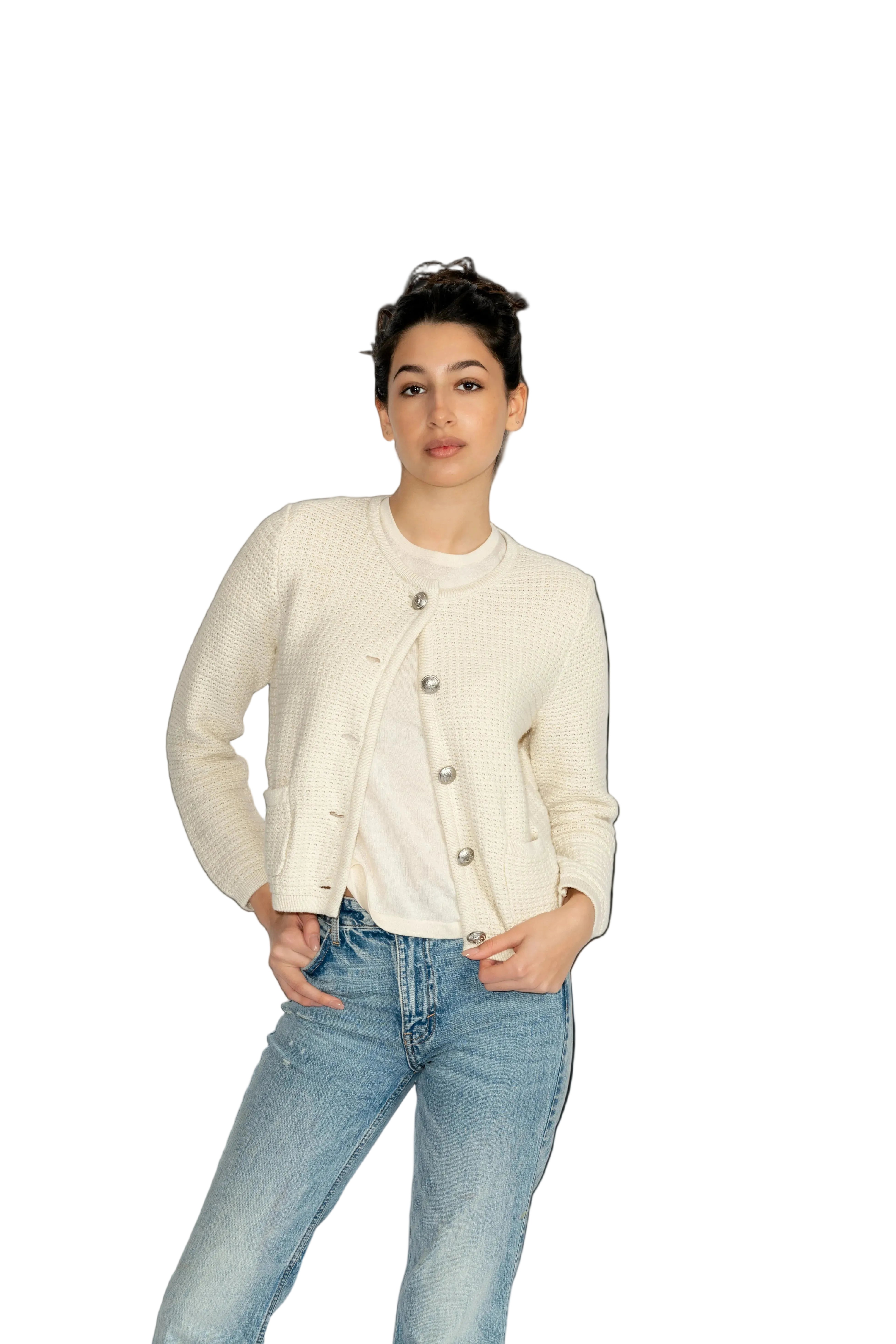 Jacke, Bash, Cashmere, Luxusmode, Designermode, Frauenmode, Sommerlich, gemütlich, Basic