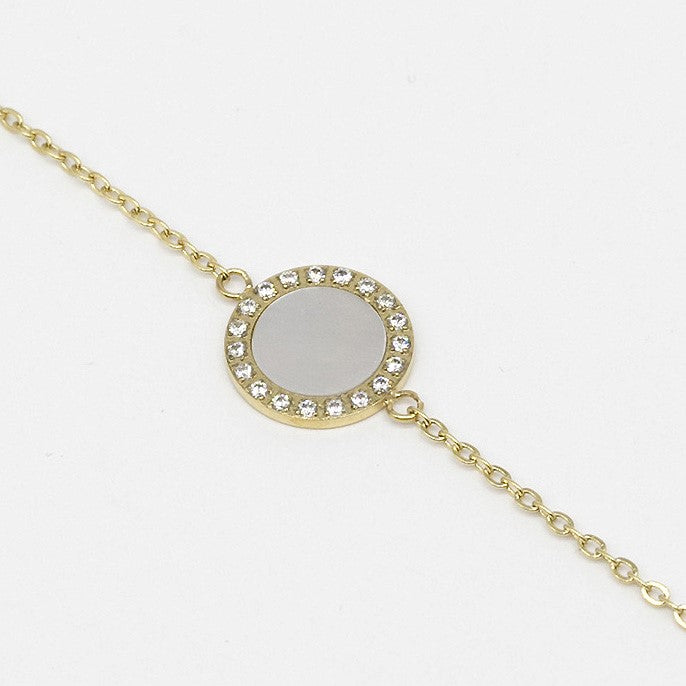 Circle Stone Bracelet