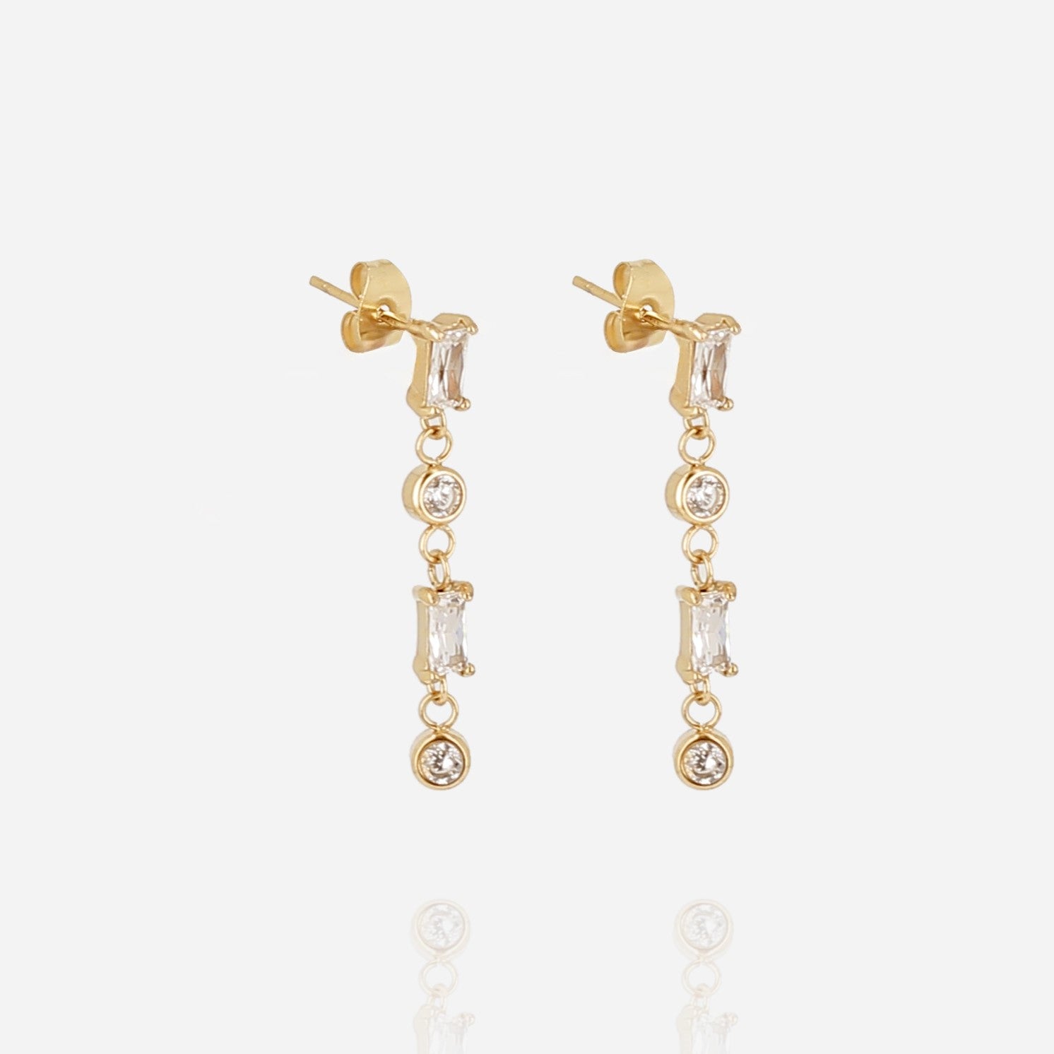 Ohrringe, Paris, Edel, hängend, zirkonen, steine, Edel, schmuck, schön, wohlfühl schmuck, Modeschmuck für Frauen