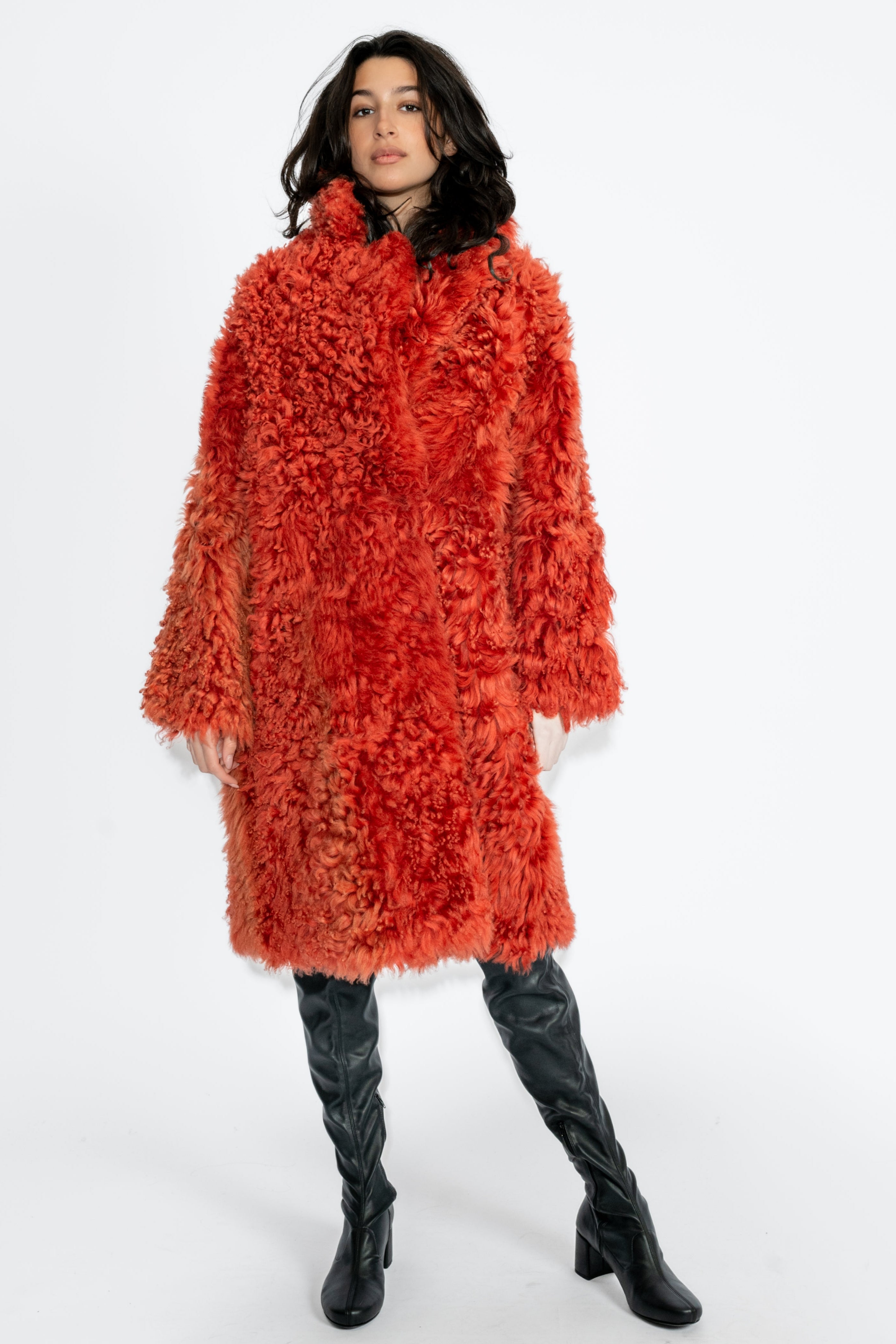Jacket, Fell, Jacke, Luxus, Edel, Rot, Cinnamon, Stil, weich, Steven-K