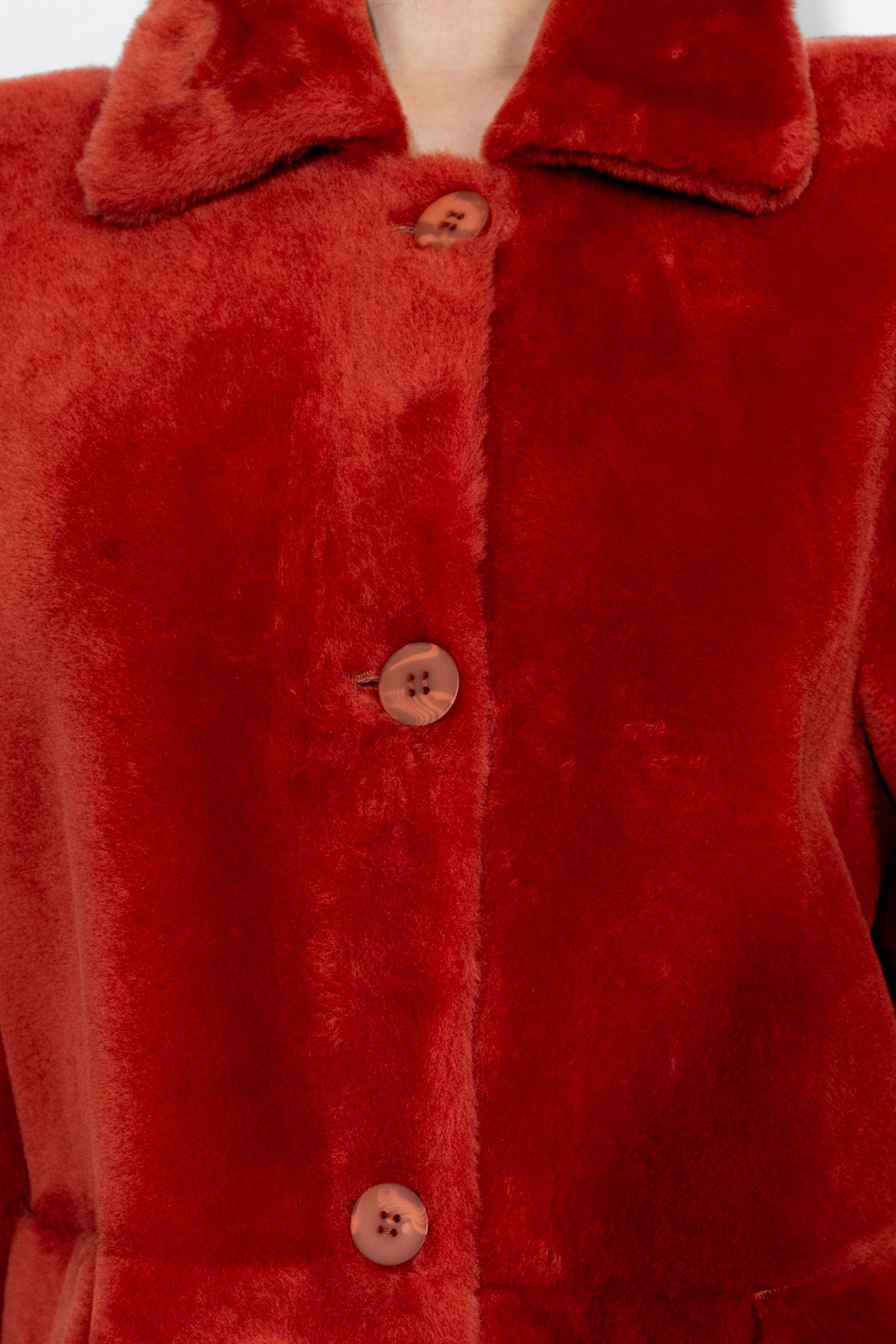 Leder, Fell, Mantel, Coat, Steven-K, weich, Lang, elegant, nah, details, knöpfe